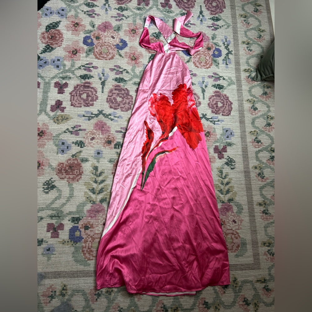 Fashion Nova Pink Floral Dress